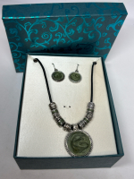 Necklace & Peirced Earring Boxed Set