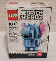 New - LEGO Brick Headz " Stitch " 152pcs , # 40674 . Dark Ink Marks on Box's