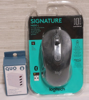 New - Logitech Wireless Computer Mouse for Large Hands & Quo 4USB Multi Device Charging Port