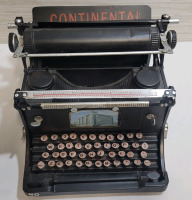 Continental Toy Tin Typewriter , Non-Working For Show Only . Measures 9.5"&times;8"&times;12"