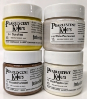 4 New FASHENHUES Pearlescent Kolors Ceramic Bisque / Wood / Canvas Stains | 1 FL. Oz Ea | Lot Retails for Over $40!
