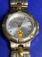 Disney SIl Winnie The Pooh with Date Two Tone Watch