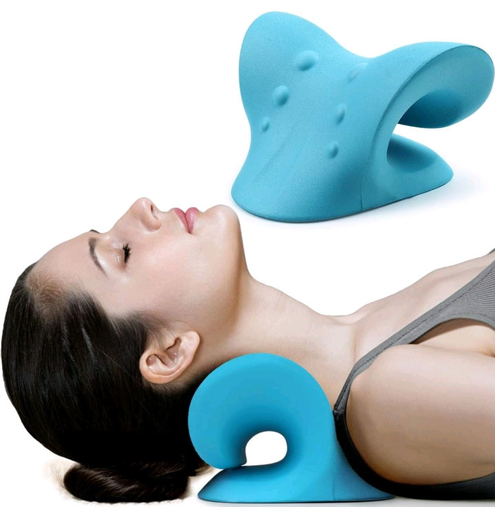 New Sealed | Softsence Neck and Shoulder Relaxer, Cervical Traction Device for TMJ Pain Relief and Cervical Spine Alignment (Chiropractic Pillow )