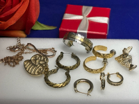 Little Red Box Jewellery with Unsorted Mostly Earrings
