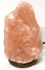 Great Himalayan Pink Salt Lamp with Dimmer Switch | 7.4" Tall on 3.5" Diameter Wood Base