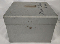 Metal Hand Held Tool Box ( 13" x 10" x 10" ) * No Key *