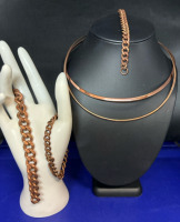 Copper Hard Wire Necklace Barse Studio Hard wire Copper Bracelets