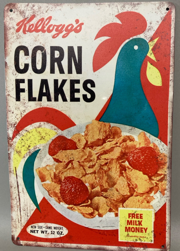 Kellogg&rsquo;s Corn Flakes Metal Sign