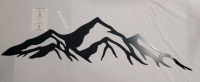 New - Metalplex " Rockie Mountain High " Home Decor Premium Wall Art . Measures 46"&times;11" . Lazer Cut Wall Art