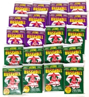 30 Vintage Sealed Score 1991 MLB Major League Baseball Wax Card Packs | 10x Series 1, 20x Series 2