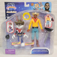New , Sealed - Space Jam - A New Legacy : LeBron James (cowboy) & Bugs Bunny (cowboy) Action Figures