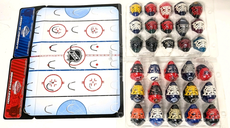 30 New Franklin Sports &times; NHL Hockey Mini Helmets ; Eastern Conference vs Western Conference | 1.5" Tall ea