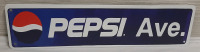 New Pepsi Avenue Metal Sign - 1.4ft X 4"