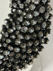 ZARA Statement Japanned Modern Rhinestone Bib Necklace - 3