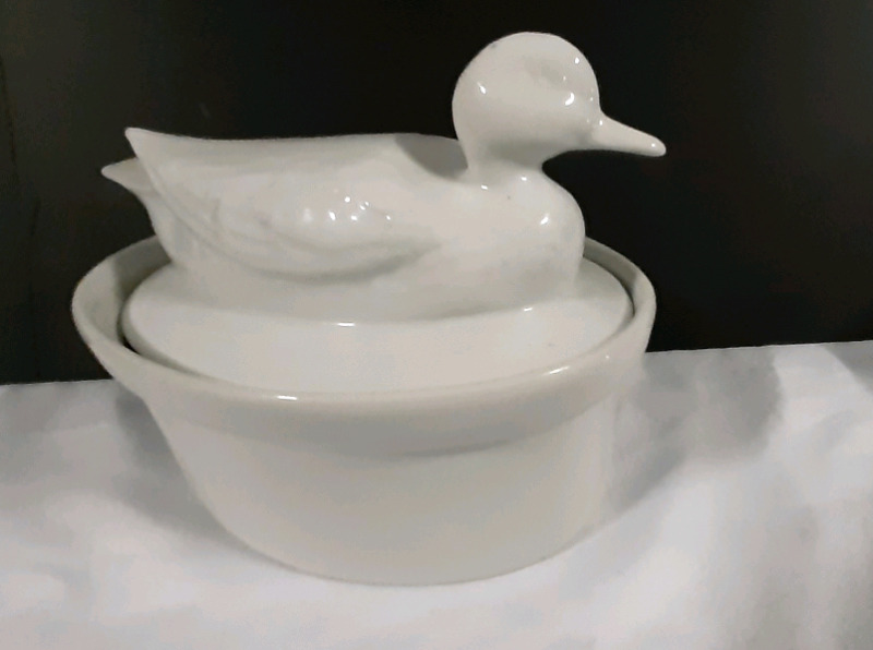 White Ceramic Casserole