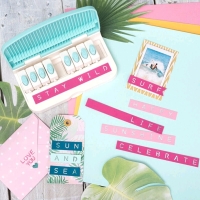 New American Crafts | 27 Piece Word Punch Board | Punch Any Word With Perfect Alignment and Spacing Every Time!