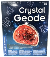 New STEM Experiment Kit : Crystal Geode : Create Sparkling Crystals Inside a Handmade Plaster Geode!