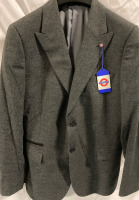 New Jermyn & Bond Singlebreast Men&rsquo;s Charcoal Suit Jacket 46R. Retails $279