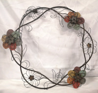 Metal Wall Decor - Flowers 25" Diameter