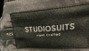 New Studiosuits Bespoke Handcrafted Men’s Singlebreast Wool Suit , Jacket 42 short & Pants 34 R. Dark Grey. Retail $350. - 3