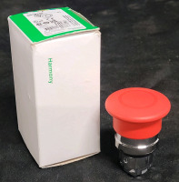 New - Schneider Electric Emergency stop head, switching off, red mushroom trigger latching push-pull . Part # ZB4BT84