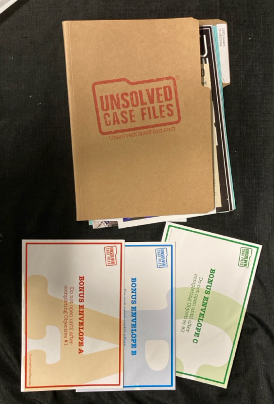 Unsolved Case Files Murder Mystery Game