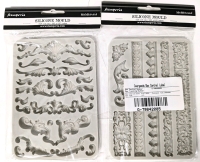 2 New Stamperia Mix Media Art Silicone Moulds | 5.83" x 8.27" ea