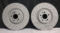 New - 2013 - 2019 Mercedes-Benz Coat Z Front Disc Brake Rotors , Pair . Part # 400.3684.20 . Made by Zimmermann . Retail $500