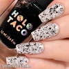 New Holo Taco "Black Flake Taco'" Nail Polish Effect Top Coat | 12ml