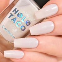 New Holo Taco "Milky White Shimmer'" Nail Polish | 12ml