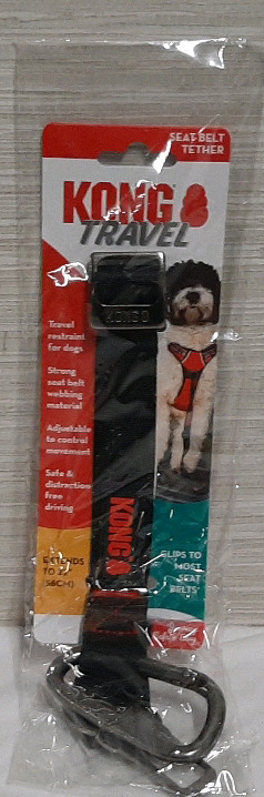 New Kong Travel Pet Seat Belt Tether - Extends to 22"