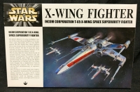 Vintage 2001 STAR WARS FineMolds X-Wing Fighter SW-1 1:72 Scale Model Income Corporation T-65 X-Wing Space Superiority Fighter | Made in Japan