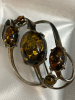 Beautiful Vintage Amber Brooch / Pendant Stamped - 6