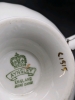 Stunning Vintage Aynsley Sage Green & Gold Pink Rose Tea Cups & Saucer - 5