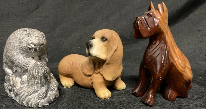 3 pc Assorted Animal Lot tallest 5”