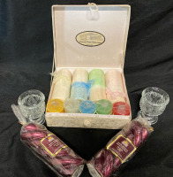 Assorted Candles w Glass Holders incl Calmness & Candles in Keepsake Box + Premier Tallest 8&rdquo;