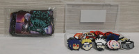 New Naruto Themed Croc Pins 20pc + Anime Themed Stickers