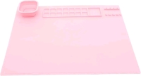 ULDIGI 1 Set Palette Paint Silicone Mats for Crafts Color Mixing Board Color Mixing Plates Toning Gouache - Pink