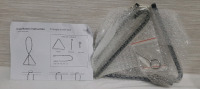 New Triangle Dinner Bell - Comes Included w/ Call Striker, Eye Screw and Chain with ring and hook
