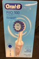 New Oral-B Pro 300 Vitality Rechargeable Toothbrush 8.5&rdquo;