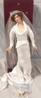 Vintage 18" Kathleen 1930's Bride Porcelain Doll with Stand The Ashton- Drake Galleries