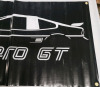 Pontiac Fiero GT Black & White Vinyl Banner 48"&times;24" - 3