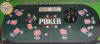 New - Oval Poker Table Top . Measures 63" long & 31.5" wide when open . Table Top Only , Accessories not included - 3