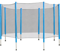 New | Soozier 14FT Trampoline Net Enclosure | Trampolining Bounce Safety Accessories w/ 8 Poles (Net Enclosure Only) | * Retails For $114 *