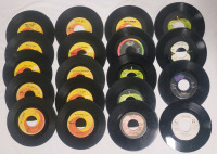 The Beatles , John Lennon , George Harrison & Paul McCartney . Nineteen (19) 45rpm Ep Records . Condition Various per album