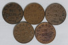 1920 - 1936 Canadian King George V Small Cent Penny Lot , 10 Coins - 3