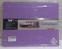 New Flexible Purple Cutting Board Mat . Measures 15"&times;11 3/4"