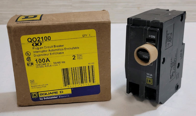 New - Schneider Electric 100A Plug-On Circuit Breaker