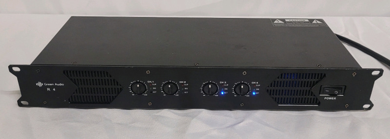 Green Audio 4R 4 Channel Microphone Amplifier . Tested Powers Up , Not Tested Beyond Power Up