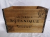 Wooden Crate 14.74x10x10" Le Jardine Botanique Paris - 2